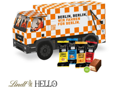 3D Präsent "LKW" mit Lindt HELLO Mini