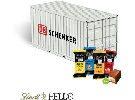 3D Präsent "Container" mit Lindt HELLO Mini