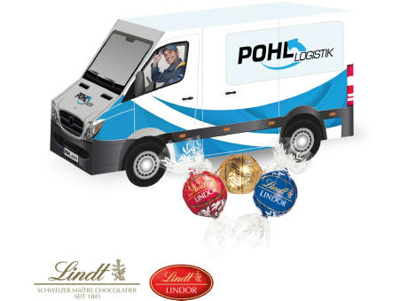 3D Präsent "Transporter" mit Lindt Lindor Pralinés