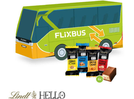 3D Präsent "Bus" mit Lindt HELLO Mini