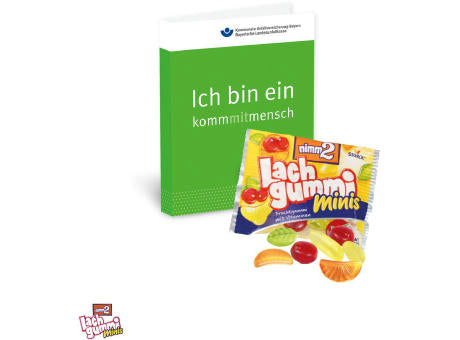 Werbe-Klappkarte mit nimm2 Lachgummi minis