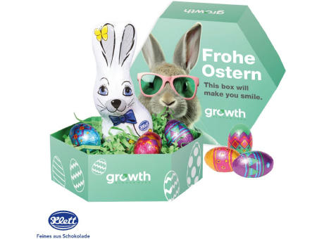 Großes Osternest mit Klett Schokolade