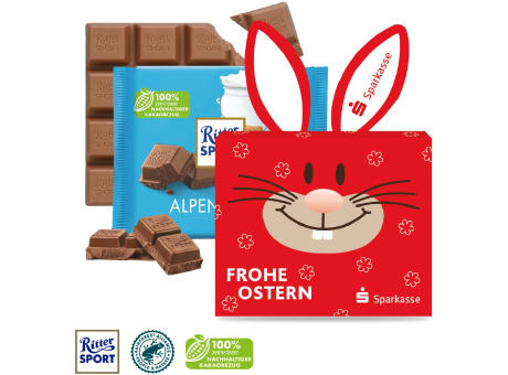 Schokotafel Ritter SPORT "Osterhase"