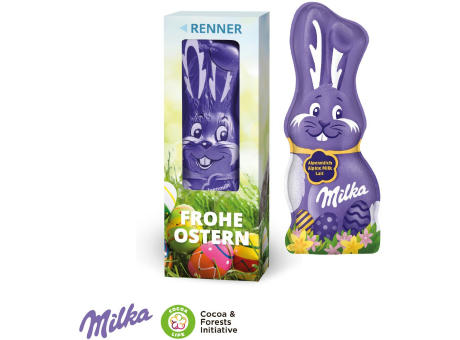 Milka Schmunzelhase in der Werbebox, 45 g