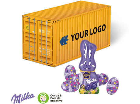 3D Präsent "Container" Ostern mit Milka Schokoladenmischung