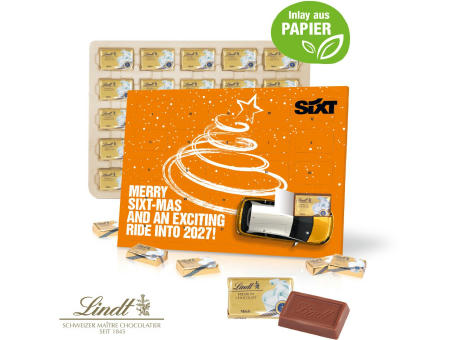 Tisch-Adventskalender Lindt "Select Edition", Inlay aus Papier