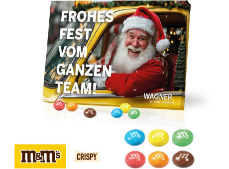Tisch-Adventskalender mit M&M® Knusperkugeln