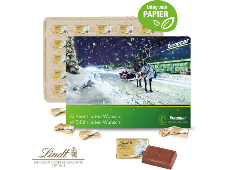 Wand-Adventskalender Lindt "Select Edition", Inlay aus Papier