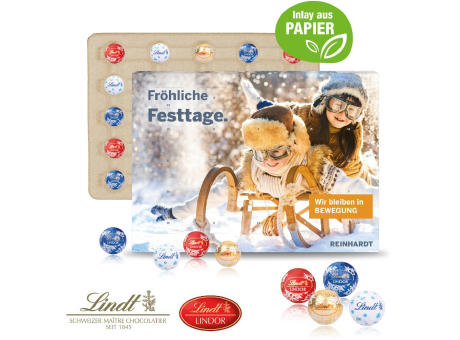 Wand-Adventskalender Lindt "Gourmet Edition", Inlay aus Papier