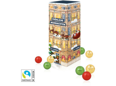 Adventskalender "Turm" mit Fairtrade® Schokolade
