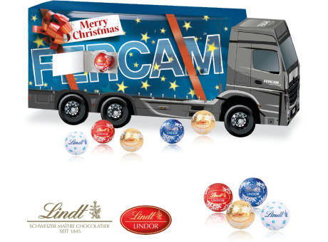 3D Adventskalender "LKW" mit Lindt Schokolade
