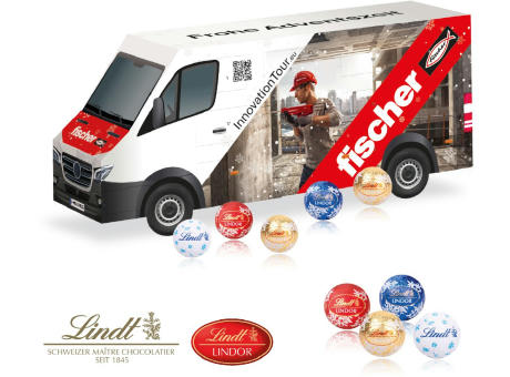 3D Adventskalender "Transporter" mit Lindt Schokolade