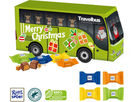 3D Adventskalender "Bus" mit Ritter SPORT Schokowürfel