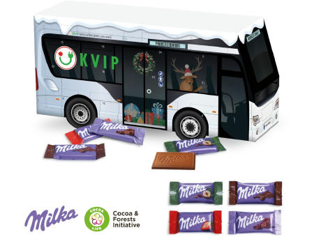 3D Adventskalender "Bus" mit Milka Schokolade