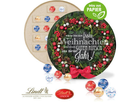 Adventskalender "Centro" mit Lindt Schokolade, Inlay aus Papier