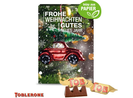 Adventskalender mit TOBLERONE Milch, Inlay aus Papier