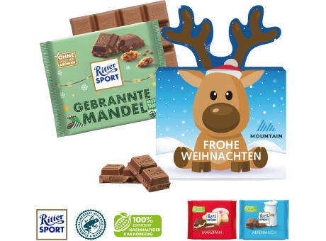 Schokotafel Ritter SPORT „Rentier“