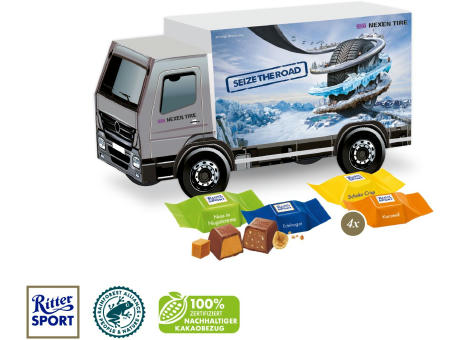 3D Präsent "LKW" mit Ritter SPORT Schokowürfel