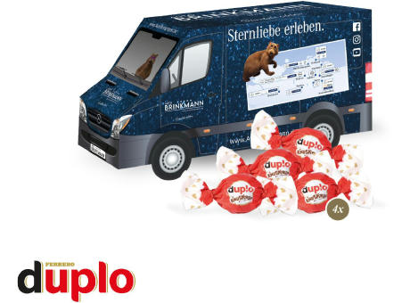 3D Präsent "Transporter" mit duplo Knusperlen