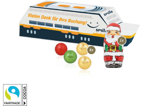 3D Präsent "Schiff" mit Fairtrade® Schokolade