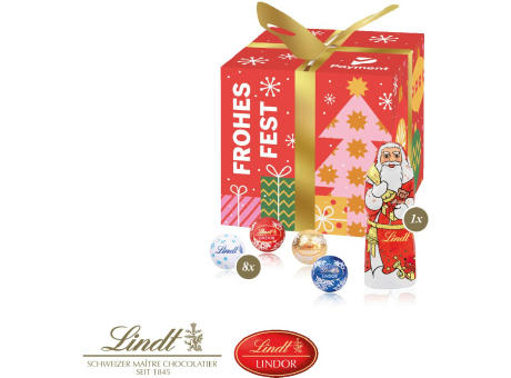 Präsent "Feine Bescherung" mit Lindt Minis und Nikolaus