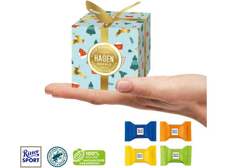 Präsent "Feine Bescherung" mit Ritter SPORT Schokowürfel