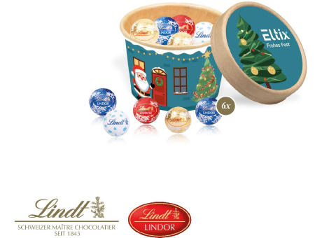 Christmas Paperbox mit Lindt Minis