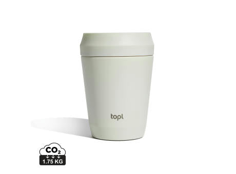 Topl-Trinkbecher aus rec. Stahl mit 360-Grad-Deckel 236ml