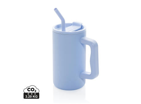 Cube Becher aus RCS recyceltem Stahl 800ml