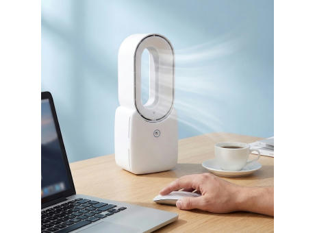 inSideOut Brislux – Rotorloser Softwind-Ventilator mit LED-Licht
