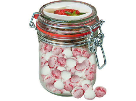 Erdbeer-Joghurt Bonbons, ca. 200g, Bonbonglas Maxi