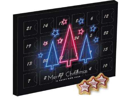 Lübecker Marzipansterne, ca. 300g, Adventskalender Midi