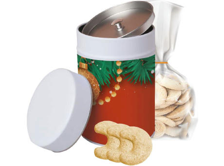 Vanillekipferl, ca. 100g, Beutel in Metalldose Maxi