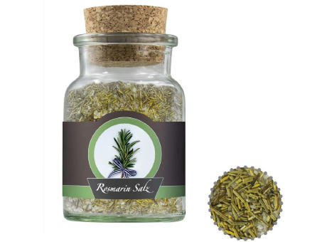 Gewürzmischung Rosmarin-Salz, ca. 90g, Korkenglas