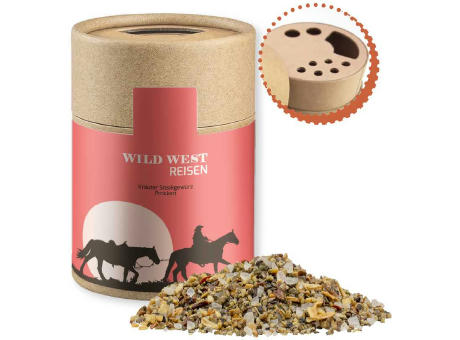 Gewürzmischung Kräuter-Steakgewürz, ca. 45g, Kraftpapierstreuer Midi