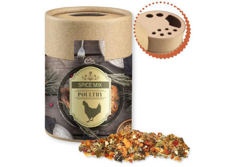 Weihnachts Gewürzmischung Geflügel, ca. 60g, Kraftpapierstreuer Midi