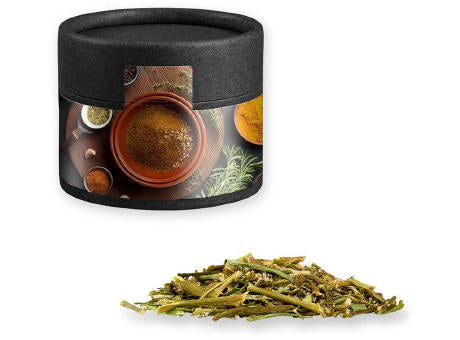 Gewürzmischung BBQ Kräuter Rub, ca. 28g, Kraftpapierdose Mini schwarz