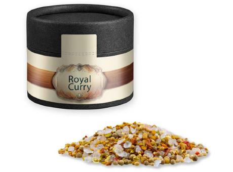 Royal Curry, ca. 50g, Kraftpapierdose Mini schwarz