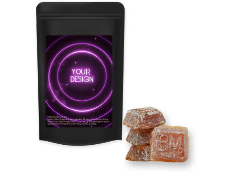 Bayrisch Malz Bonbons, ca. 80g, Standbeutel Midi schwarz