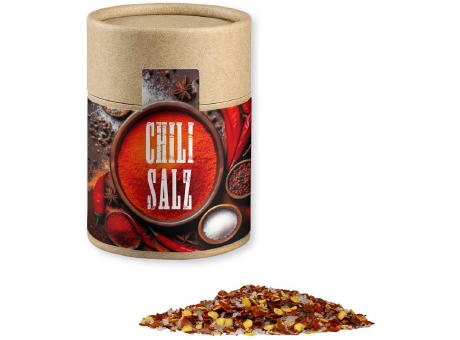 Gewürzmischung Chili-Salz, ca. 55g, Kraftpapierdose Midi
