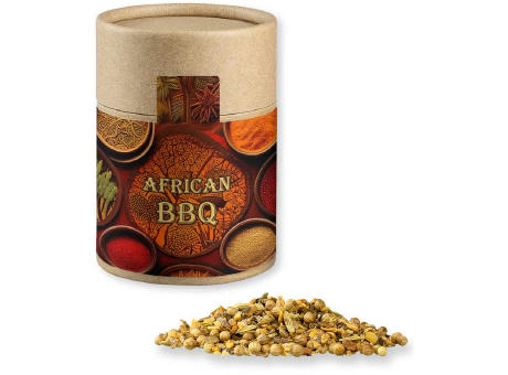 Gewürzmischung African BBQ, ca. 75g, Kraftpapierdose Midi