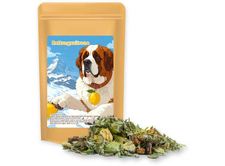 Kräutertee Bergtee & Zitrus, ca. 11g, Standbeutel Mini