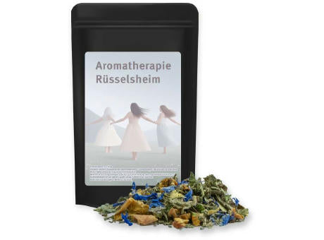 Kräutertee Harmonie, ca. 15g, Standbeutel Mini schwarz