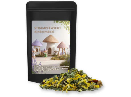 Kräutertee Lavendel, ca. 11g, Standbeutel Mini schwarz