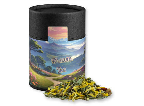 Kräutertee Lavendel, ca. 27g, Kraftpapierdose Midi schwarz
