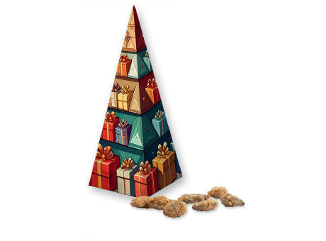 Feuergebrannte Mandeln ohne Zuckerzusatz, ca. 30g, Präsent-Pyramide