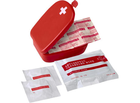Erste-Hilfe-Set Mila | Kunststoffkoffer | Rot mit weißem Kreuz