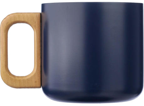 Becher Dwight | Recycelter Edelstahl | Holzgriff | 400 ml