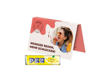 Werbekarte Visitenkartenformat PEZ