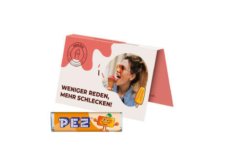 Werbekarte Visitenkartenformat PEZ
